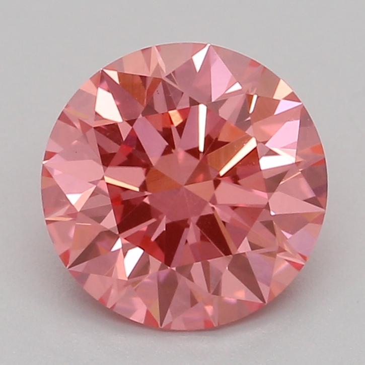 1.04 Ct. Fancy Vivid Pink Round Lab Grown Diamond