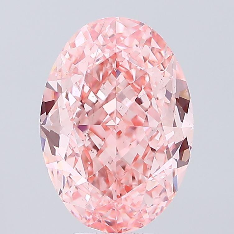7.05 Ct. Fancy Vivid Oval Lab Grown Diamond