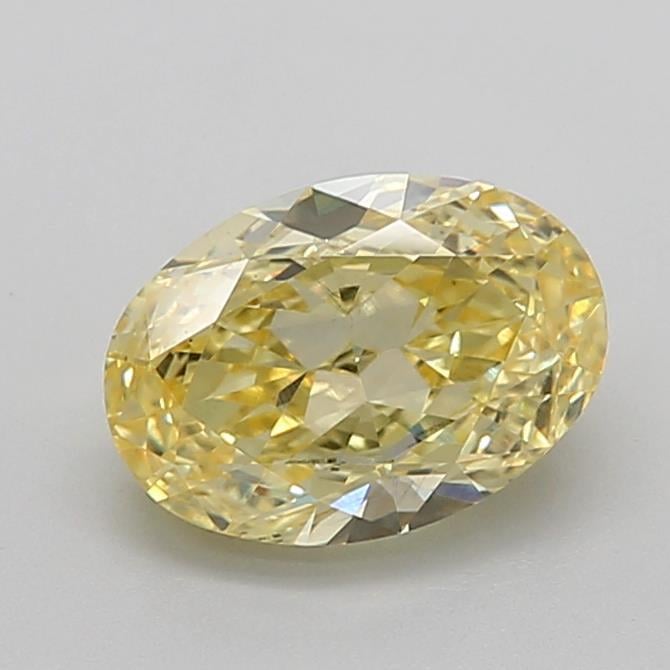 2.55 Ct. Fancy Intense Yellow Oval Lab Grown Diamond