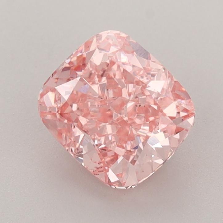 1.45 Ct. Fancy Vivid  Pink Cushion Lab Grown Diamond