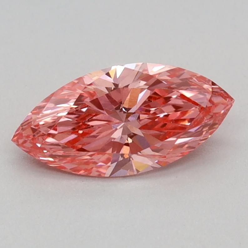 0.42 Ct. Fancy Vivid Pink Marquise Lab Grown Diamond