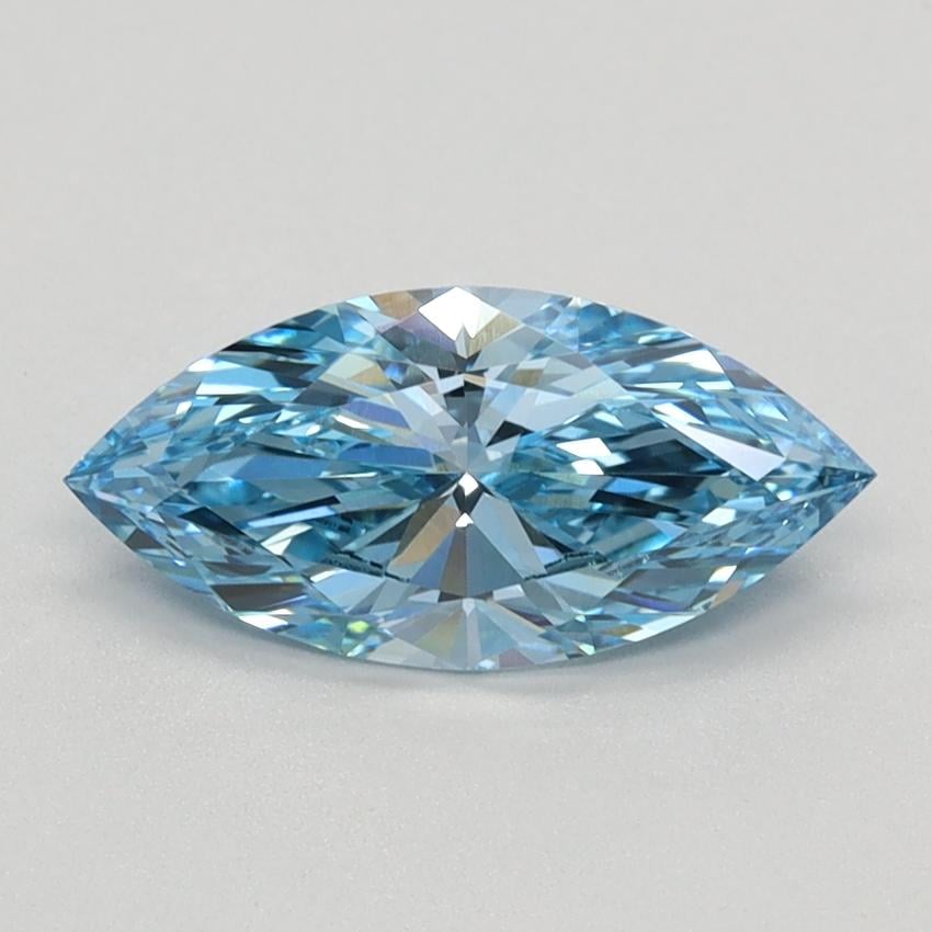 0.99 Ct. Fancy Vivid Blue Marquise Lab Grown Diamond