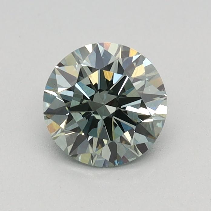0.53 Ct. Fancy Intense Green Round Lab Grown Diamond