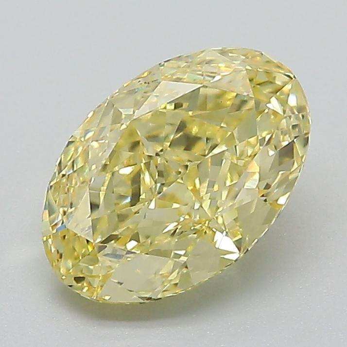 1.70 Ct. Fancy Intense Yellow Oval Lab Grown Diamond
