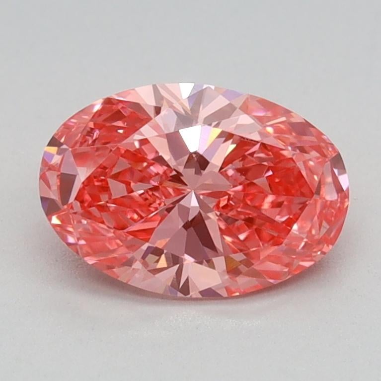 0.76 Ct. Fancy Vivid Pink Oval Lab Grown Diamond