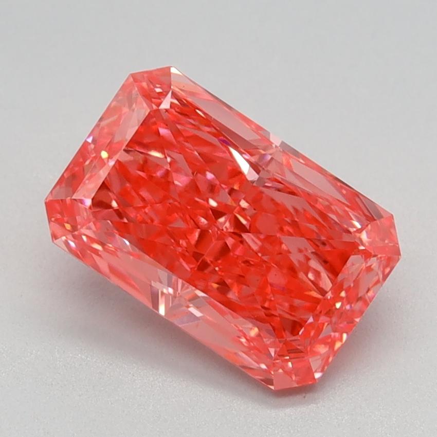 1.52 Ct. Fancy Vivid Pink Radiant Lab Grown Diamond
