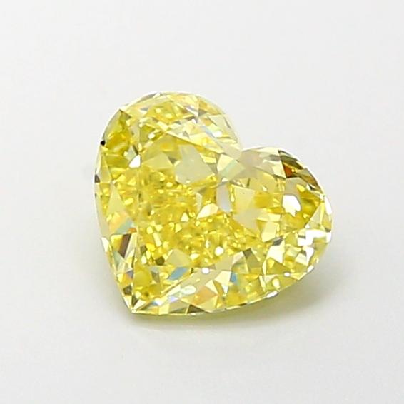 1.11 Ct. Fancy Intense Yellow Heart Lab Grown Diamond
