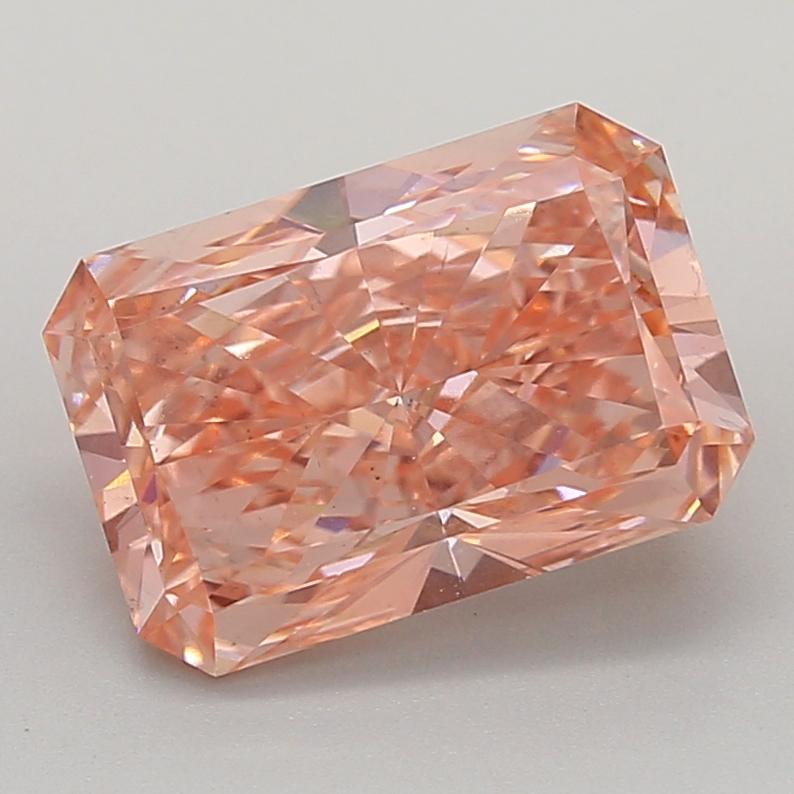 5.02 Ct. Fancy Vivid  Pink Radiant Lab Grown Diamond