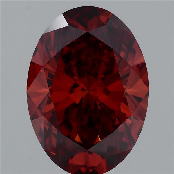 3.52 Ct. Fancy Vivid Orange Oval Lab Grown Diamond