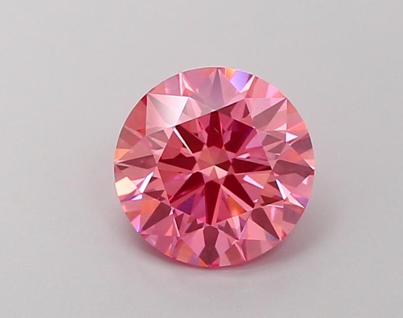 1.80 Ct. Fancy Vivid Pink Round Lab Grown Diamond