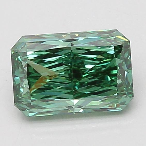 1.50 Ct. Fancy Vivid Green Radiant Lab Grown Diamond