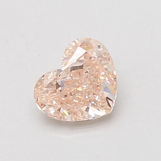 0.55 Ct. Fancy Brownish Pink Heart Lab Grown Diamond