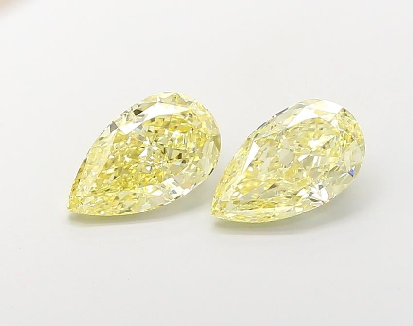 2.03 Ct. Fancy Light Yellow Pear Lab Grown Diamond