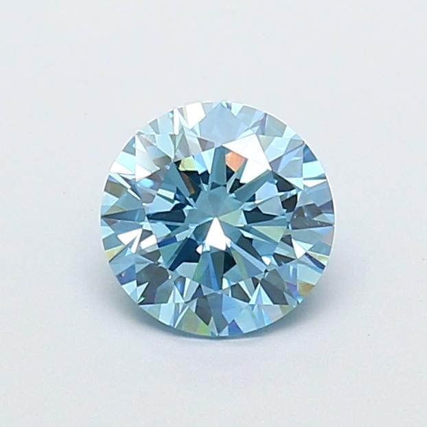 1.41 Ct. Fancy Vivid  Blue Round Lab Grown Diamond