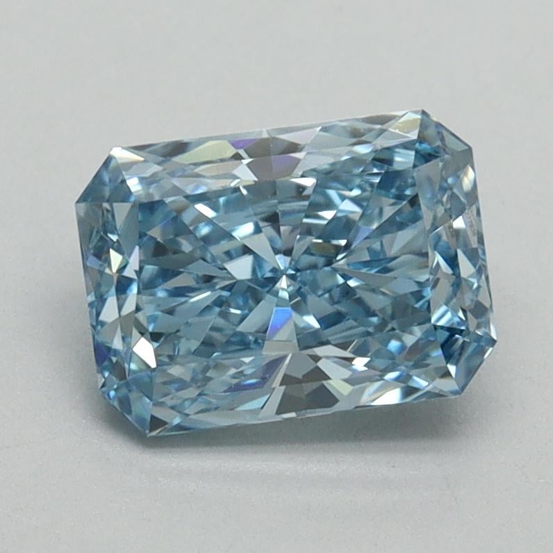 1.31 Ct. Fancy Vivid Blue Radiant Lab Grown Diamond