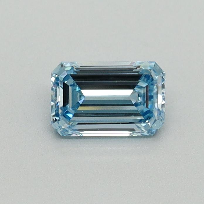 0.40 Ct. Fancy Intense Blue Emerald Lab Grown Diamond