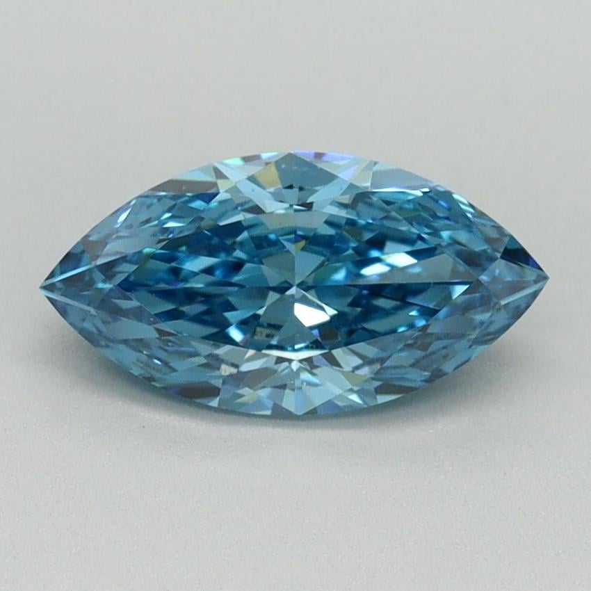 1.00 Ct. Fancy Vivid Blue Marquise Lab Grown Diamond