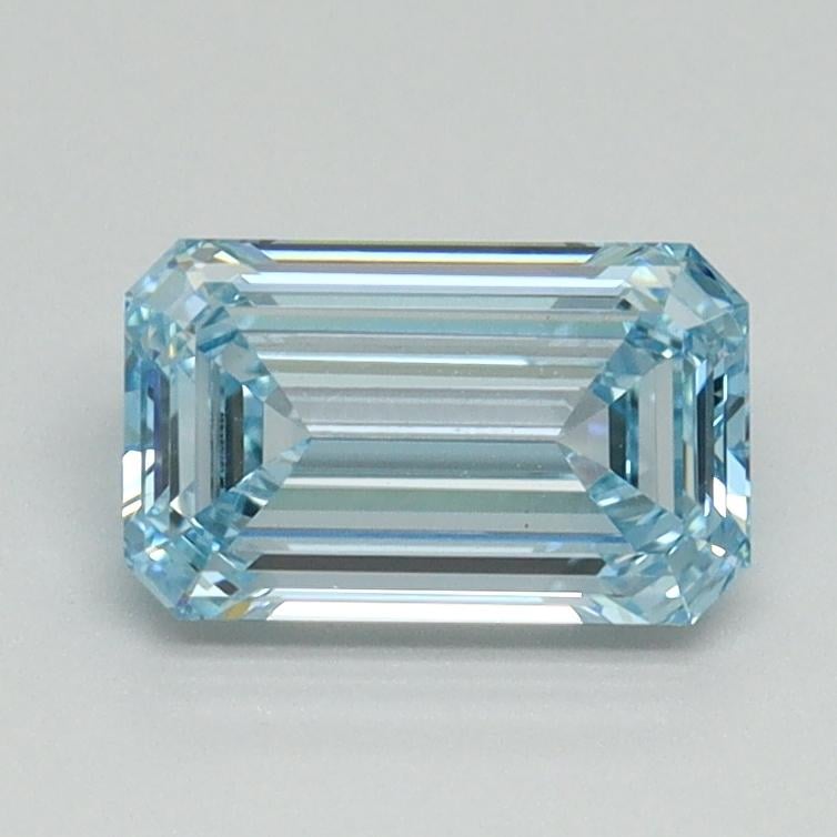 1.04 Ct. Fancy Intense Blue Emerald Lab Grown Diamond