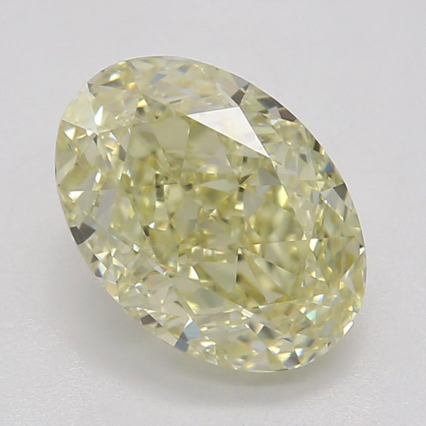 1.31 Ct. Fancy Light Yellow Oval Diamond