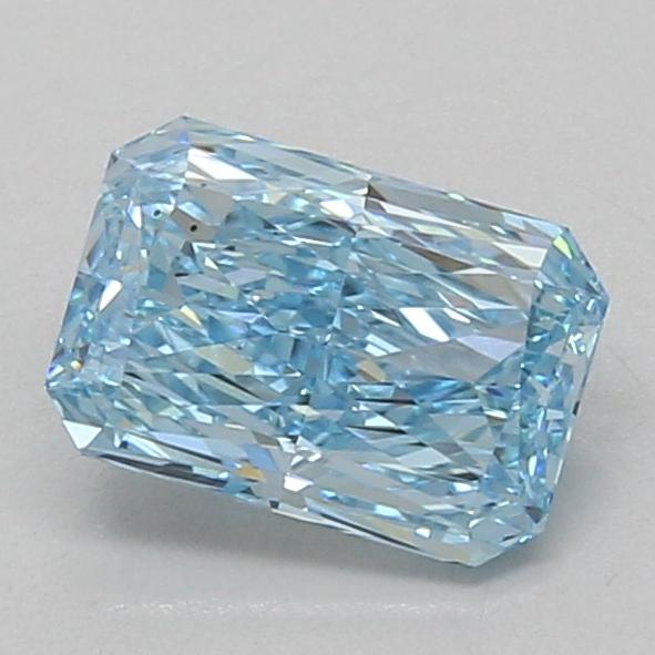 1.53 Ct. Fancy Vivid Blue Radiant Lab Grown Diamond