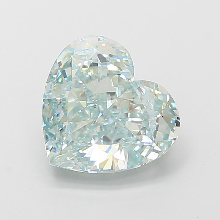 2.75 Ct. Fancy Intense  Green Heart Lab Grown Diamond