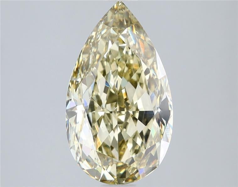3.09 Ct. Fancy Yellow Pear Lab Grown Diamond