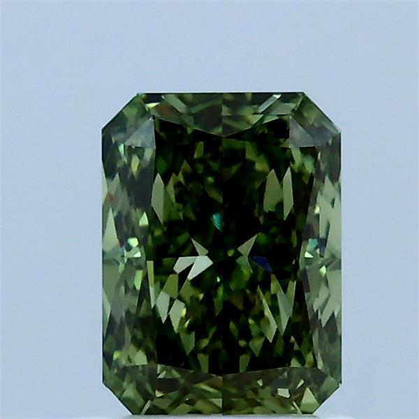 1.06 Ct. Fancy Vivid Green Radiant Lab Grown Diamond