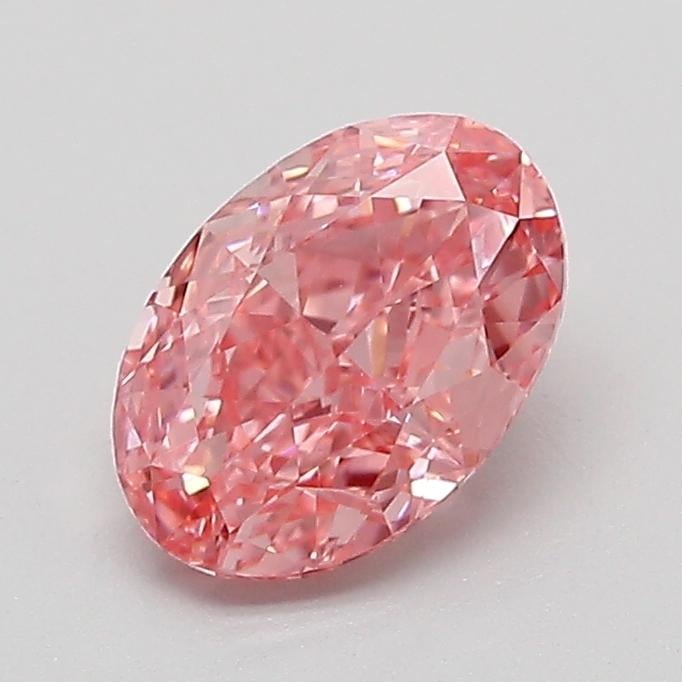 1.03 Ct. Fancy Vivid Pink Oval Lab Grown Diamond