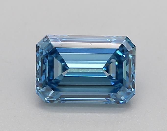 0.76 Ct. Fancy Vivid Blue Emerald Lab Grown Diamond