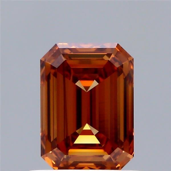 0.94 Ct. Fancy Intense Orange Emerald Lab Grown Diamond