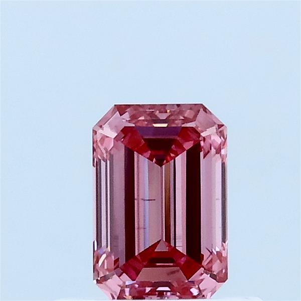 0.53 Ct. Fancy Vivid Pink Emerald Lab Grown Diamond
