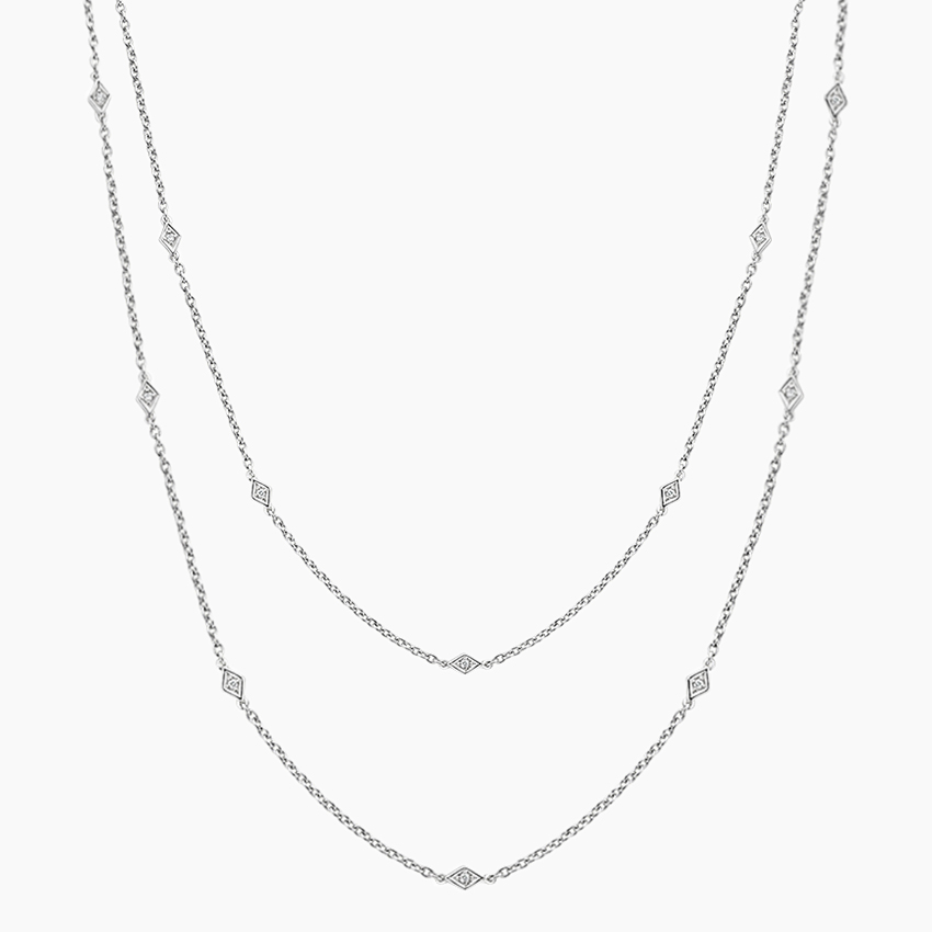 Silver Diamond Strand Necklace | Marquesa | Brilliant Earth