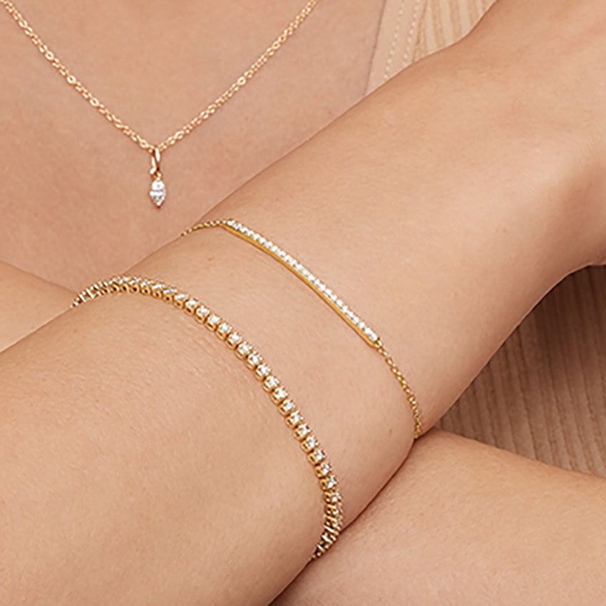 Diamond Tennis Bracelet (1 in 18K Yellow Gold