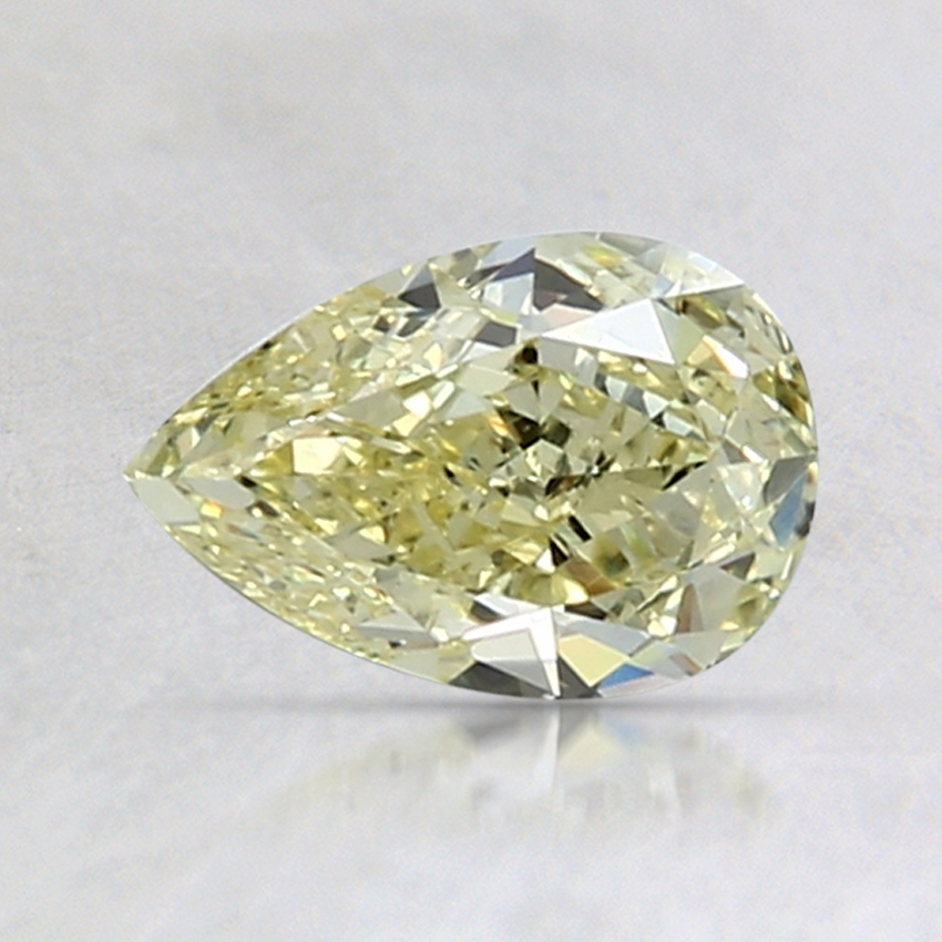 0.81 Ct. Fancy Yellow Pear Diamond