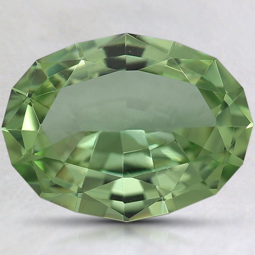 11x8.3mm Unheated Green Modified Oval Grossular Garnet