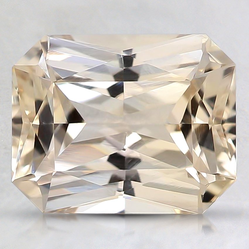 9.2x7.3mm Peach Emerald Sapphire