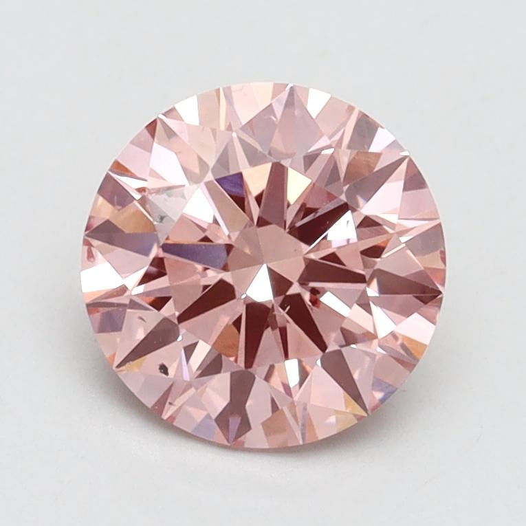 1.33 Ct. Fancy Intense Pink Round Lab Grown Diamond