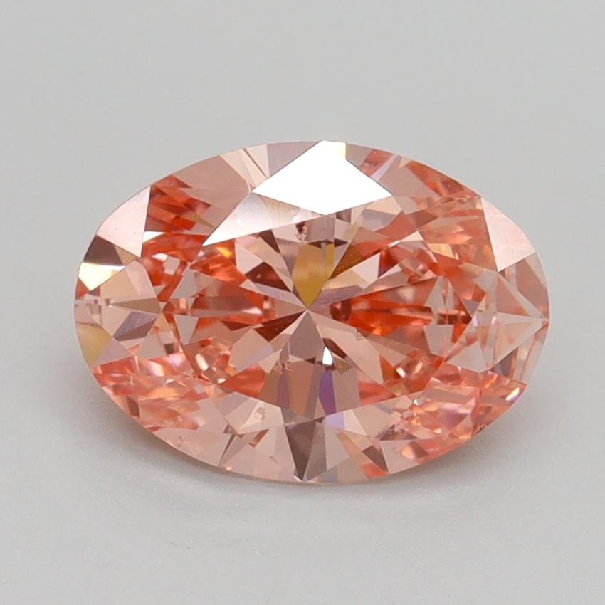 1.52 Ct. Fancy Vivid Pink Oval Lab Grown Diamond