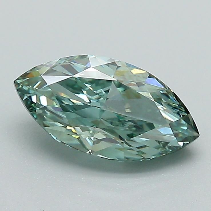 1.16 Ct. Fancy Vivid Green Marquise Lab Grown Diamond