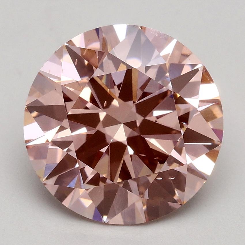 2.50 Ct. Fancy Intense Pink Round Lab Grown Diamond