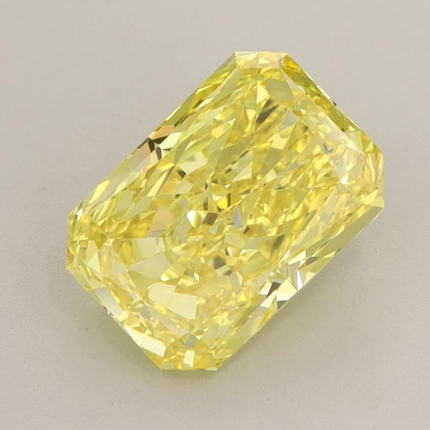 2.21 Ct. Fancy Vivid  Yellow Radiant Lab Grown Diamond