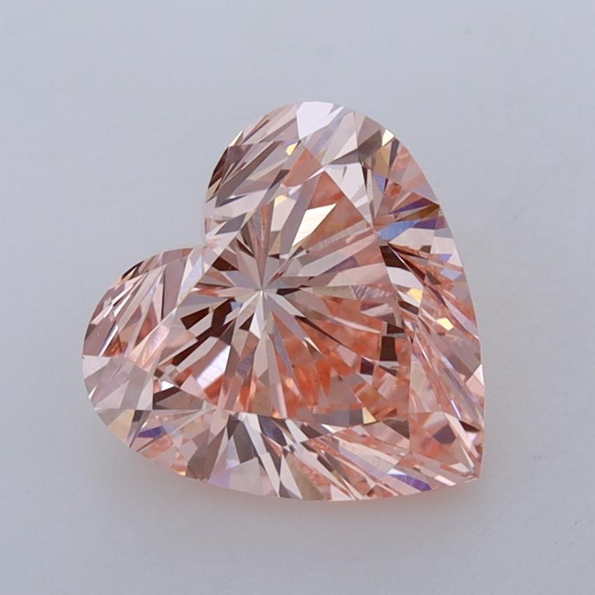 2.17 Ct. Fancy Vivid  Pink Heart Lab Grown Diamond