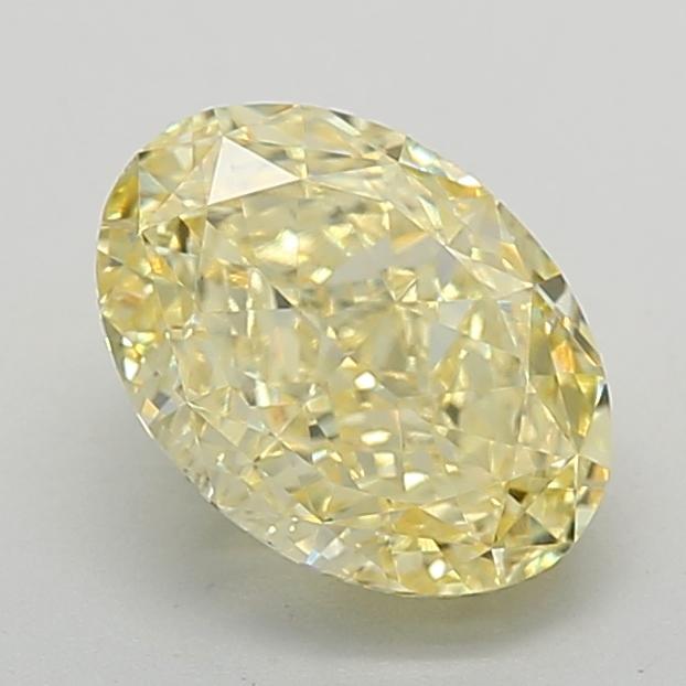 2.71 Ct. Fancy Vivid Yellow Oval Lab Grown Diamond