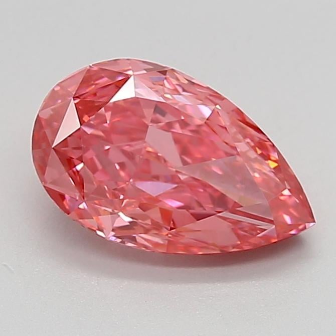 2.44 Ct. Fancy Vivid Pink Pear Lab Grown Diamond