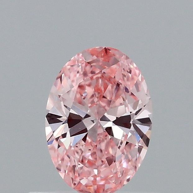 0.51 Ct. Fancy Vivid Pink Oval Lab Grown Diamond