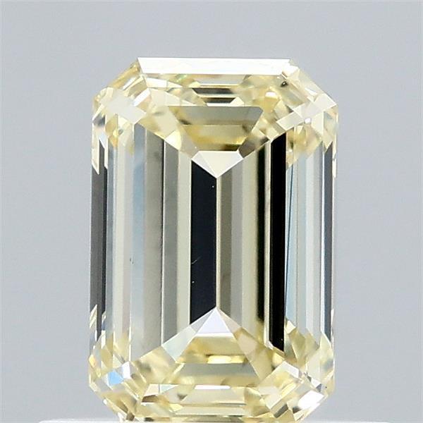 0.74 Ct. Fancy Yellow Emerald Lab Grown Diamond