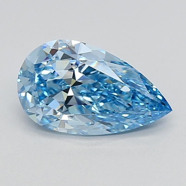 2.14 Ct. Fancy Vivid Blue Pear Lab Grown Diamond