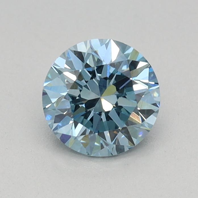 0.46 Ct. Fancy Vivid Blue Round Lab Grown Diamond