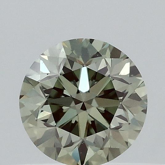 0.39 Ct. Fancy Vivid Green Round Lab Grown Diamond