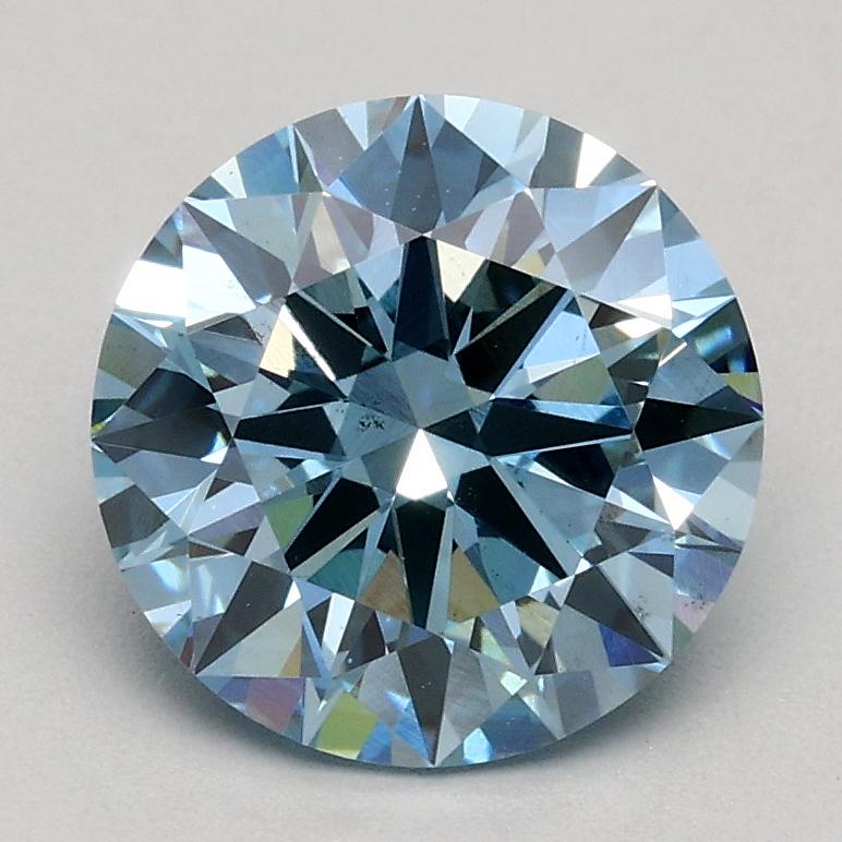 1.50 Ct. Fancy Blue Round Lab Grown Diamond